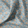 Algodón estampado BEKKOU Azul / Naranja